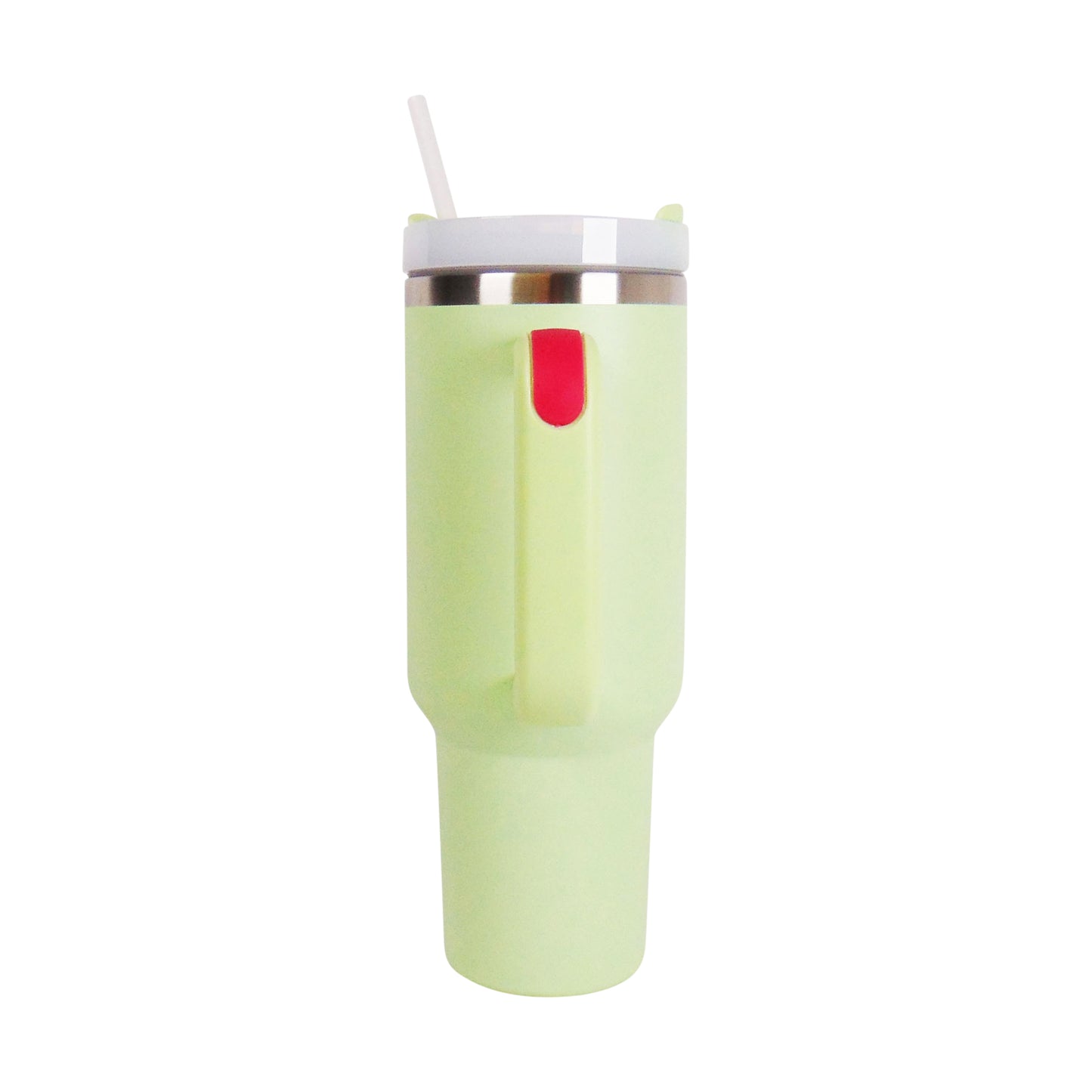 Becher mit Griff und Strohhalm / 1200 ml.