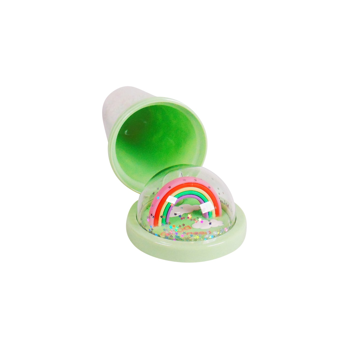 Rainbow Trinkbecher mit Strohhalm / 550 ml.